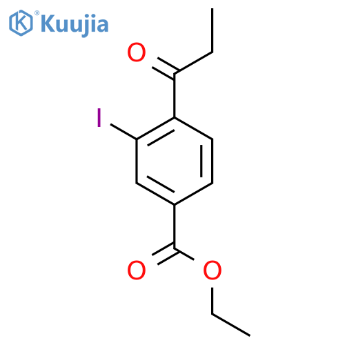 Ethyl 3-iodo-4-propionylbenzoate structure