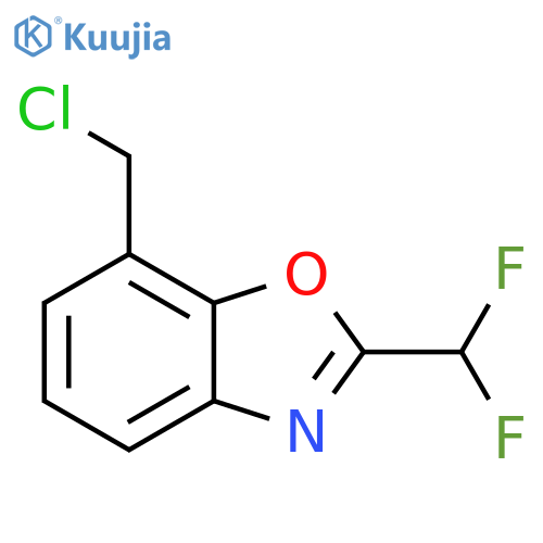 7-(Chloromethyl)-2-(difluoromethyl)benzo[d]oxazole structure