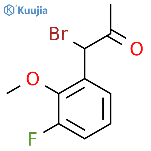 1-Bromo-1-(3-fluoro-2-methoxyphenyl)propan-2-one structure