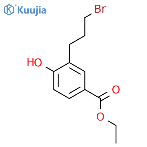 Ethyl 3-(3-bromopropyl)-4-hydroxybenzoate structure