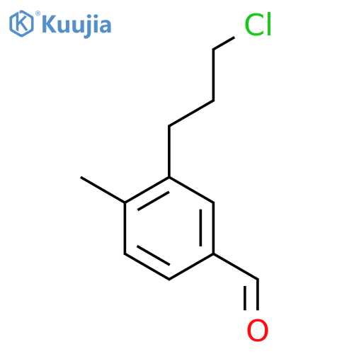 3-(3-Chloropropyl)-4-methylbenzaldehyde structure