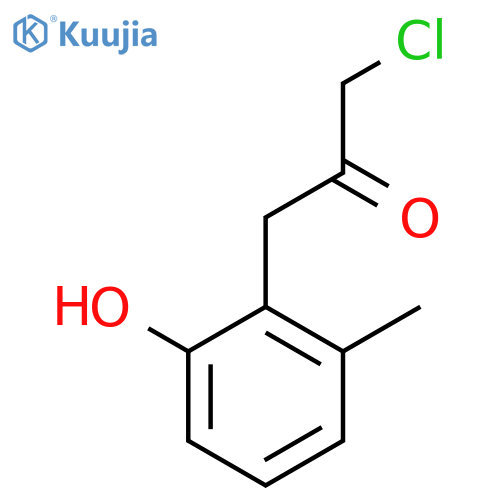 2-(3-Chloro-2-oxopropyl)-3-methylphenol structure