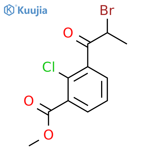 Methyl 3-(2-bromopropanoyl)-2-chlorobenzoate structure