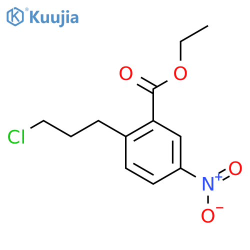 Ethyl 2-(3-chloropropyl)-5-nitrobenzoate structure