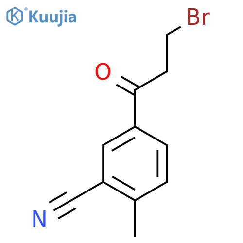 5-(3-Bromopropanoyl)-2-methylbenzonitrile structure