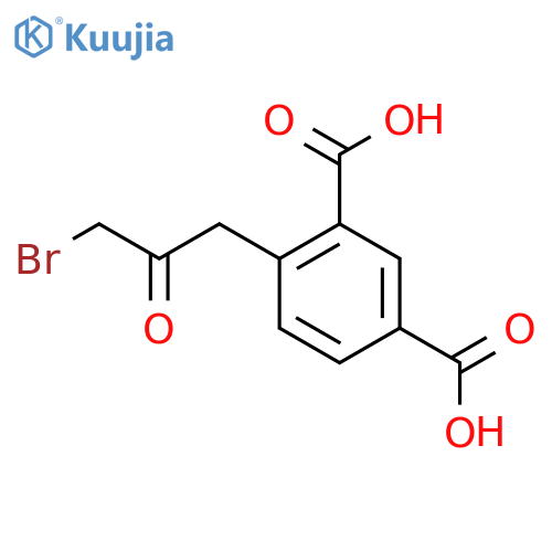 3-Bromo-1-(2,4-dicarboxyphenyl)propan-2-one structure