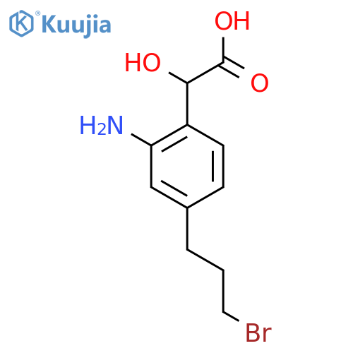 2-Amino-4-(3-bromopropyl)mandelic acid structure