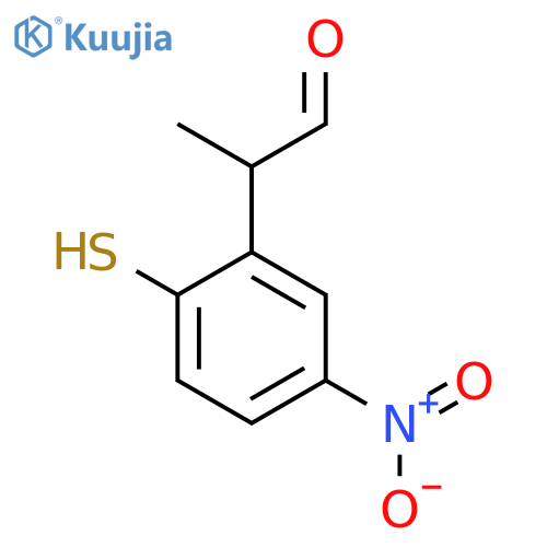 2-Mercapto-5-nitrophenylpropanal structure