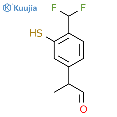 4-(Difluoromethyl)-3-mercaptophenylpropanal structure