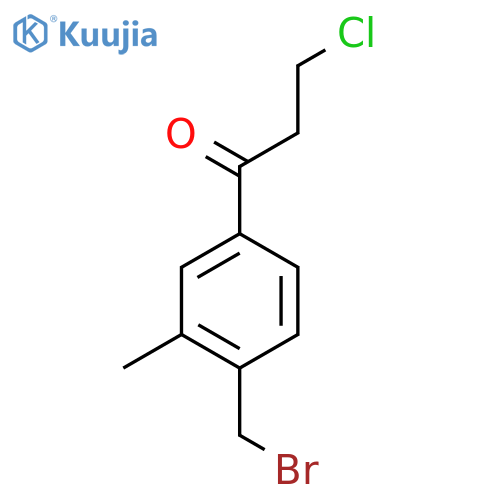 1-(4-(Bromomethyl)-3-methylphenyl)-3-chloropropan-1-one structure