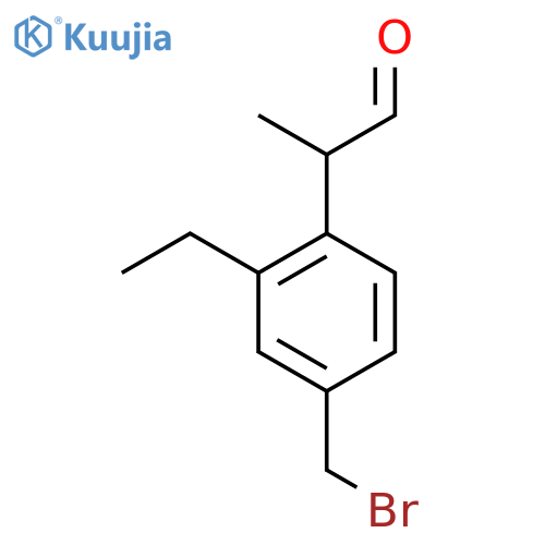 4-(Bromomethyl)-2-ethylphenylpropanal structure
