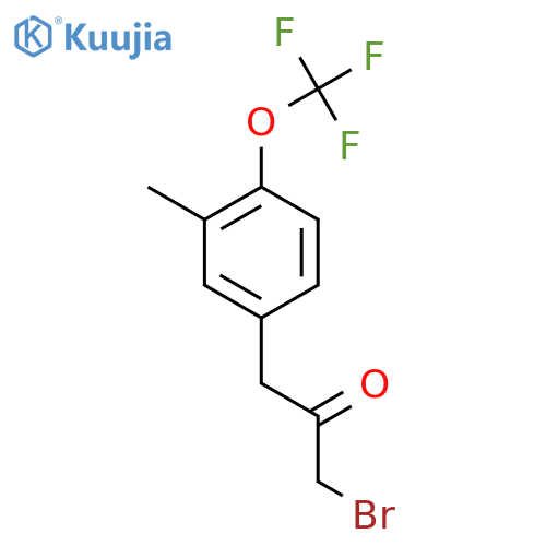 5-(3-Bromo-2-oxopropyl)-2-(trifluoromethoxy)toluene structure