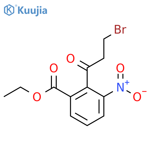Ethyl 2-(3-bromopropanoyl)-3-nitrobenzoate structure