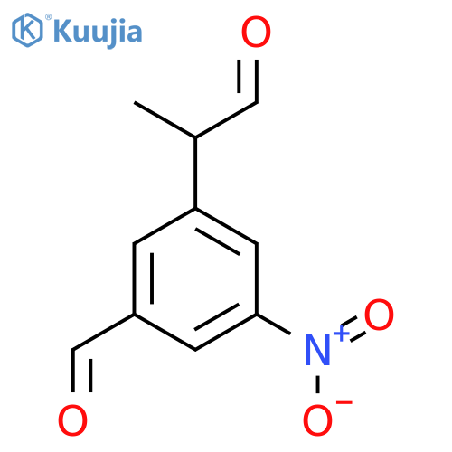 3-Formyl-5-nitrophenylpropanal structure