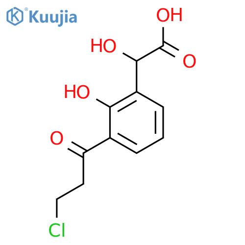 3-(3-Chloropropanoyl)-2-hydroxymandelic acid structure