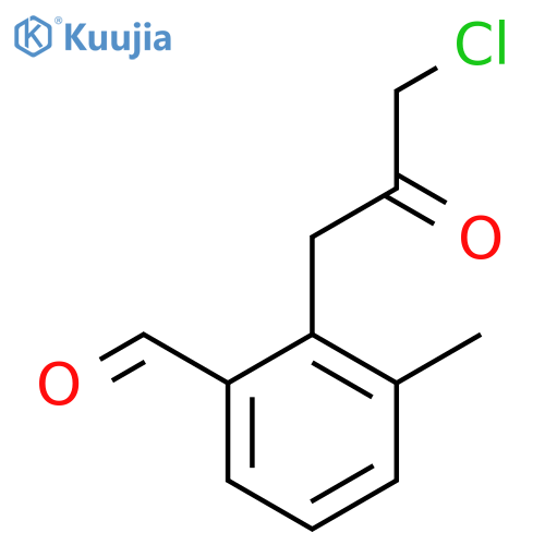 2-(3-Chloro-2-oxopropyl)-3-methylbenzaldehyde structure