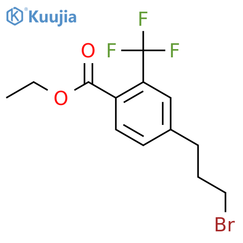 Ethyl 4-(3-bromopropyl)-2-(trifluoromethyl)benzoate structure