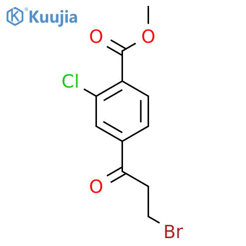 Methyl 4-(3-bromopropanoyl)-2-chlorobenzoate structure