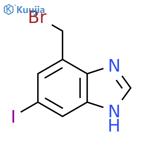 4-Bromomethyl-6-iodo-1H-benzimidazole structure