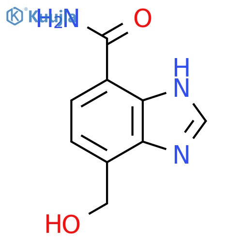 7-Hydroxymethyl-1H-benzimidazole-4-carboxamide structure