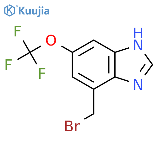 7-Bromomethyl-5-trifluoromethoxy-1H-benzimidazole structure