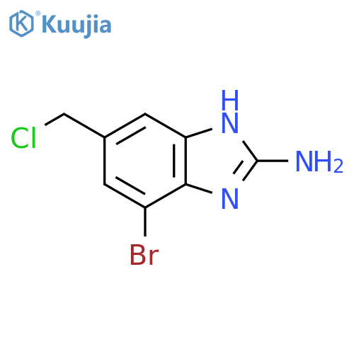 2-Amino-4-bromo-6-chloromethyl-1H-benzimidazole structure
