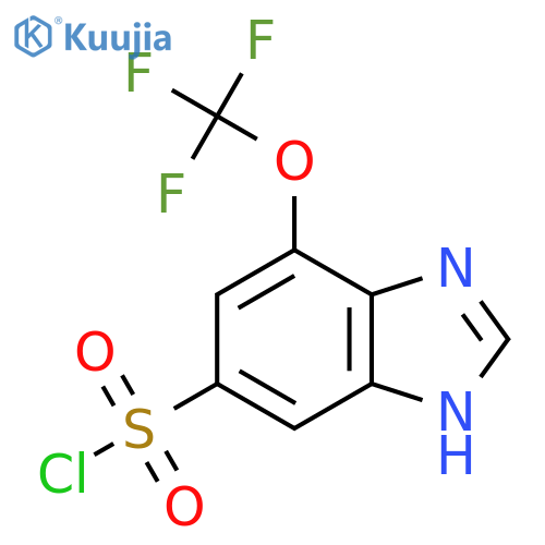 4-Trifluoromethoxy-1H-benzimidazole-6-sulfonyl chloride structure