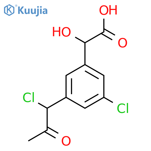 3-Chloro-5-(1-chloro-2-oxopropyl)mandelic acid structure
