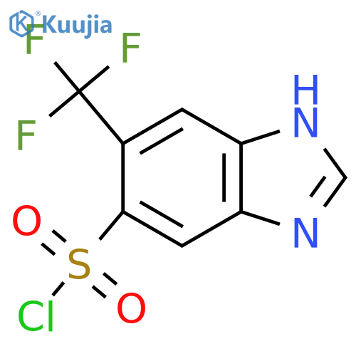 6-Trifluoromethyl-1H-benzimidazole-5-sulfonyl chloride structure