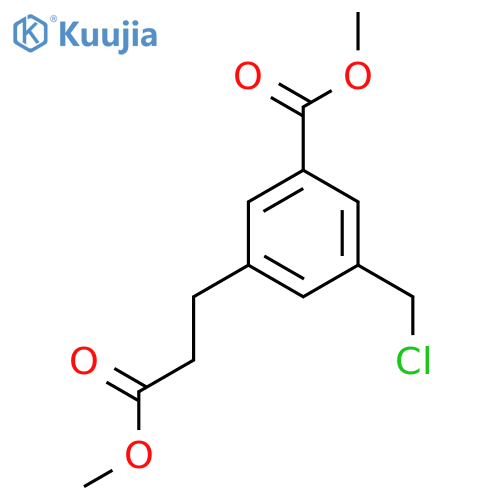 Methyl 3-(chloromethyl)-5-(3-methoxy-3-oxopropyl)benzoate structure