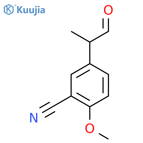 3-Cyano-4-methoxyphenylpropanal structure