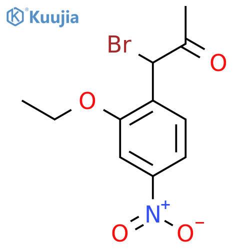 1-Bromo-1-(2-ethoxy-4-nitrophenyl)propan-2-one structure