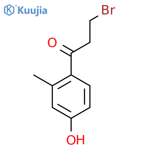4-(3-Bromopropanoyl)-3-methylphenol structure