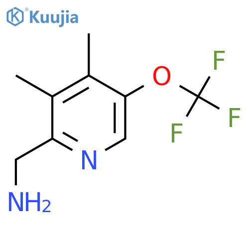 2-(Aminomethyl)-3,4-dimethyl-5-(trifluoromethoxy)pyridine structure