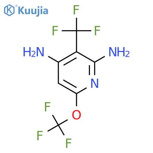2,4-Diamino-6-(trifluoromethoxy)-3-(trifluoromethyl)pyridine structure