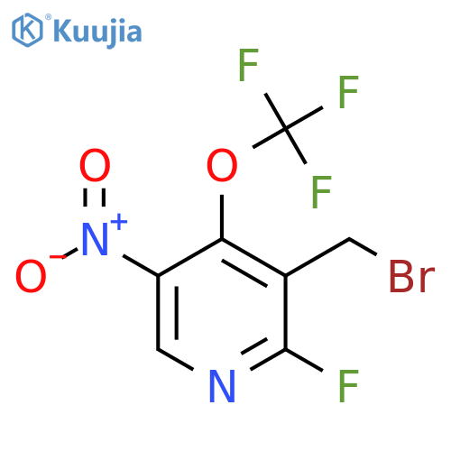 3-(Bromomethyl)-2-fluoro-5-nitro-4-(trifluoromethoxy)pyridine structure