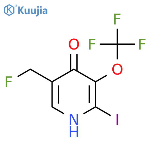 5-(Fluoromethyl)-4-hydroxy-2-iodo-3-(trifluoromethoxy)pyridine structure