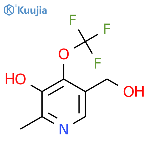 3-Hydroxy-2-methyl-4-(trifluoromethoxy)pyridine-5-methanol structure