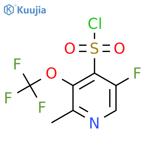 5-Fluoro-2-methyl-3-(trifluoromethoxy)pyridine-4-sulfonyl chloride structure