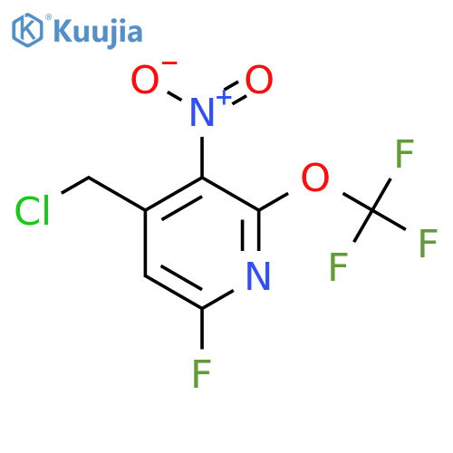 4-(Chloromethyl)-6-fluoro-3-nitro-2-(trifluoromethoxy)pyridine structure