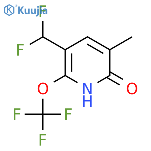 5-(Difluoromethyl)-2-hydroxy-3-methyl-6-(trifluoromethoxy)pyridine structure
