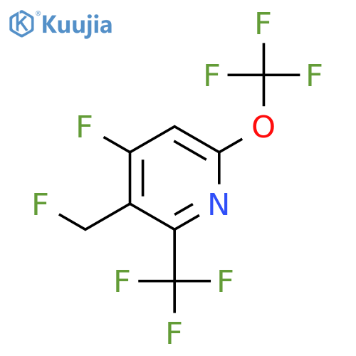 4-Fluoro-3-(fluoromethyl)-6-(trifluoromethoxy)-2-(trifluoromethyl)pyridine structure