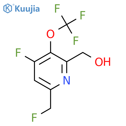 4-Fluoro-6-(fluoromethyl)-3-(trifluoromethoxy)pyridine-2-methanol structure