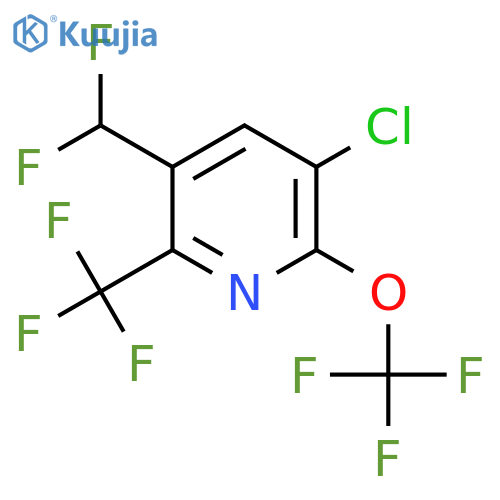 3-Chloro-5-(difluoromethyl)-2-(trifluoromethoxy)-6-(trifluoromethyl)pyridine structure