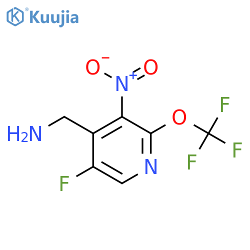 4-(Aminomethyl)-5-fluoro-3-nitro-2-(trifluoromethoxy)pyridine structure