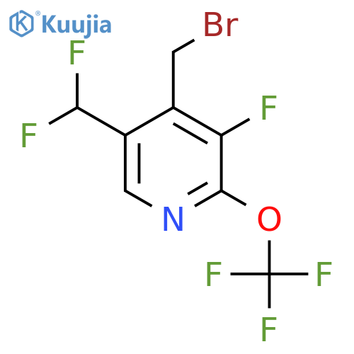 4-(Bromomethyl)-5-(difluoromethyl)-3-fluoro-2-(trifluoromethoxy)pyridine structure