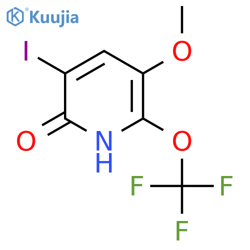 2-Hydroxy-3-iodo-5-methoxy-6-(trifluoromethoxy)pyridine structure