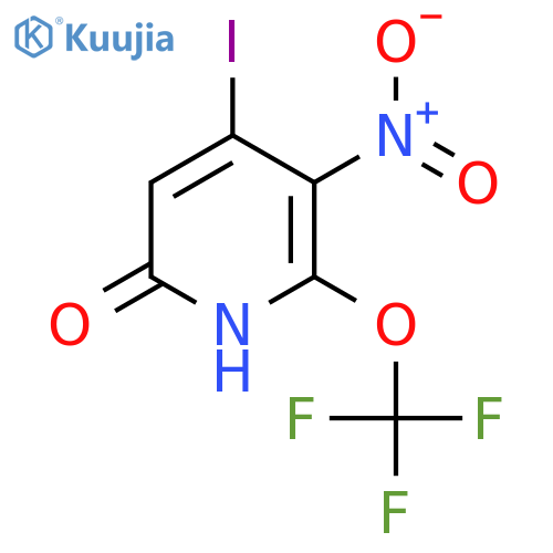 6-Hydroxy-4-iodo-3-nitro-2-(trifluoromethoxy)pyridine structure