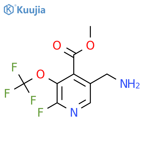 Methyl 5-(aminomethyl)-2-fluoro-3-(trifluoromethoxy)pyridine-4-carboxylate structure