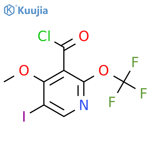 5-Iodo-4-methoxy-2-(trifluoromethoxy)pyridine-3-carbonyl chloride structure